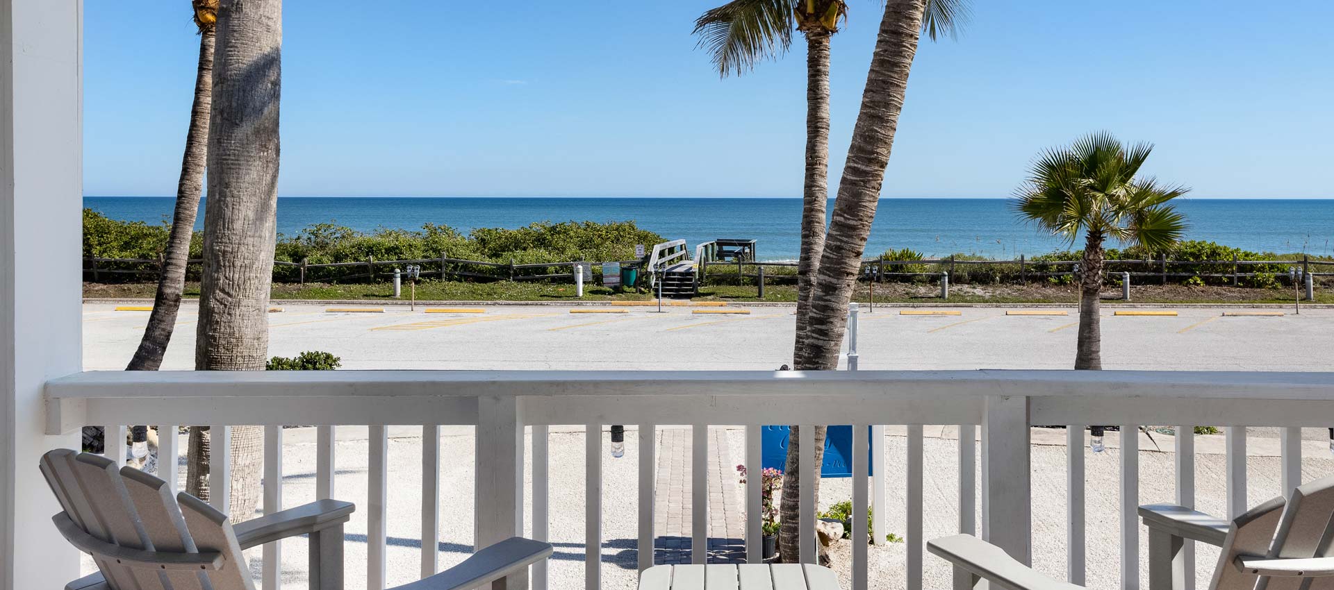 Havana Suite deck with ocean view and sitting area