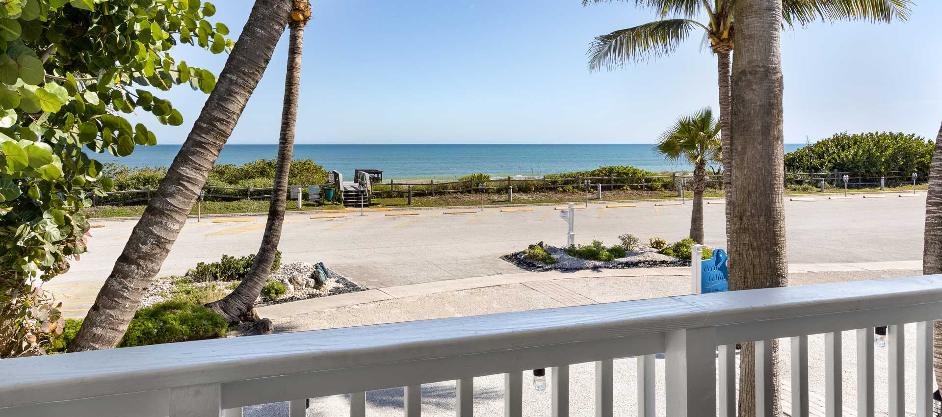 View of the Atlantic Ocean and beach from the deck of St. Thomas Suite