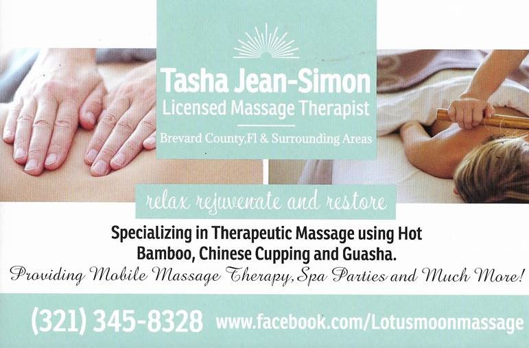 Tasha Jean-Simon, massage therapist